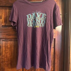 Dave Mathew Band Festival Purple Graphic T-Shirt